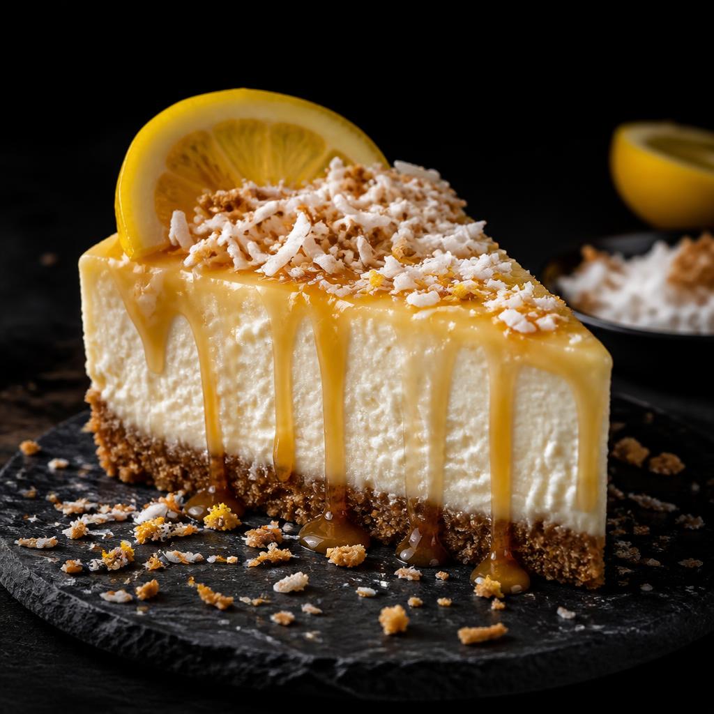 Lemon & Coconut Cheesecake
